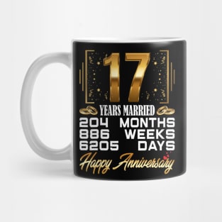 17 Years Married  Funny 17Th Wedding Anniversary Mug